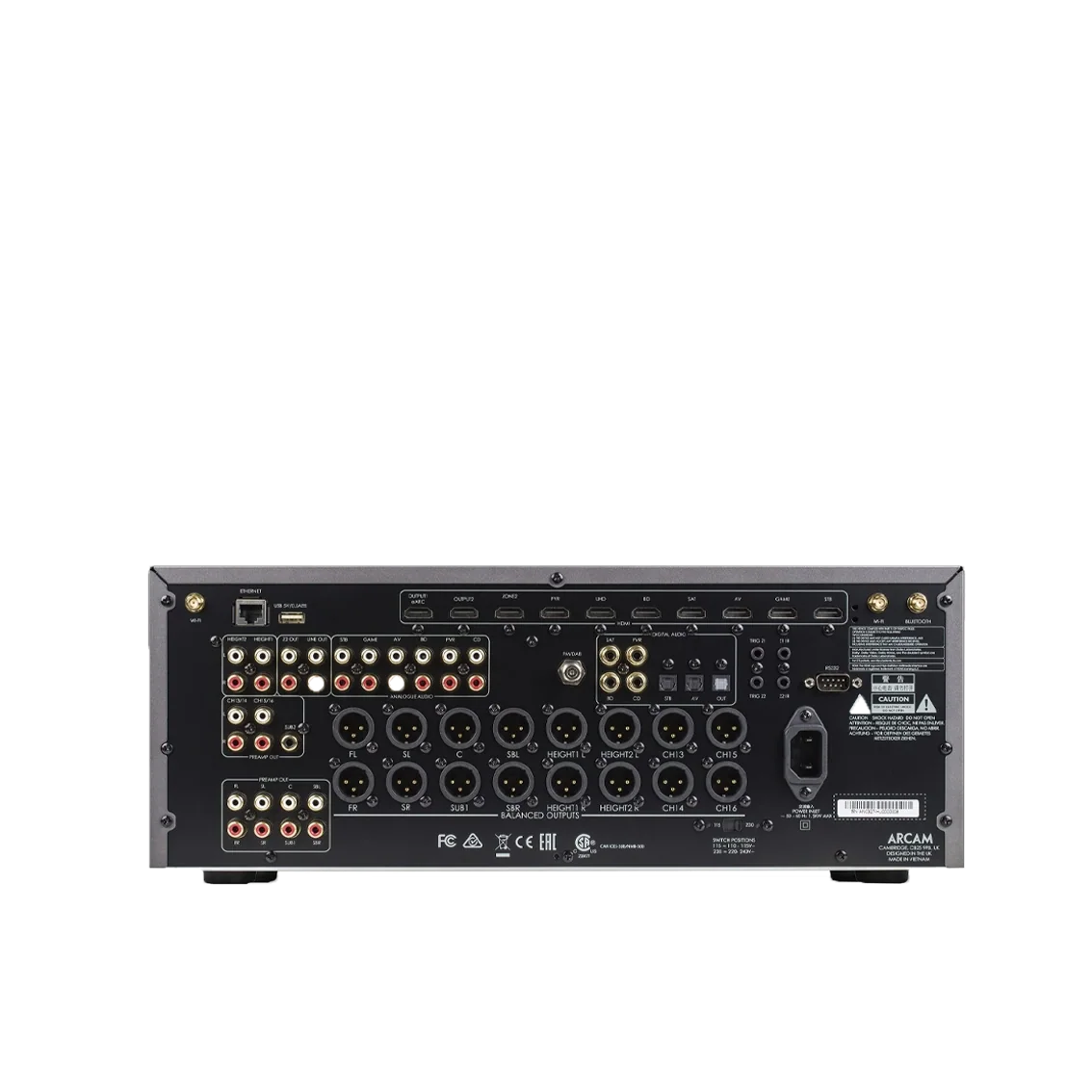 Arcam AV41 trasera