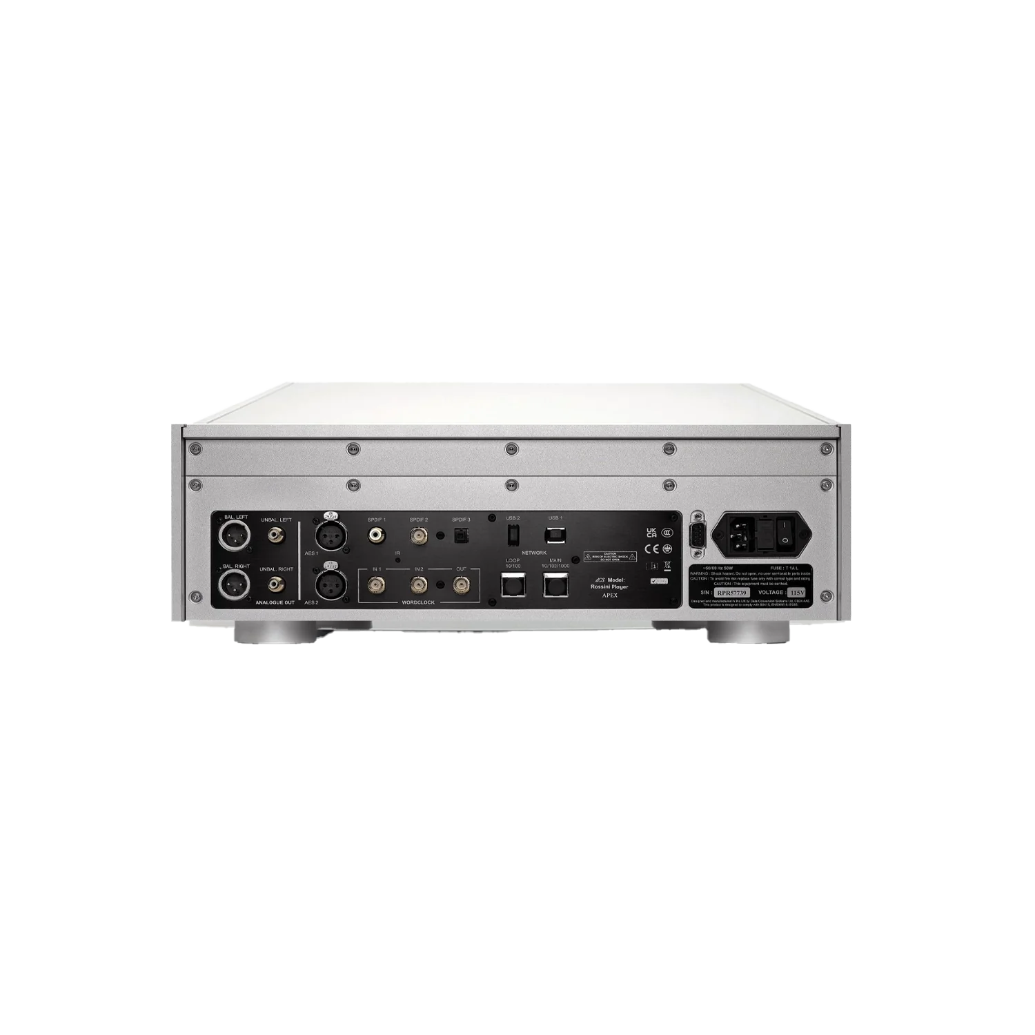 DCS Rossini APEX CD Player | Reproductor de audio en red con CD y DAC
