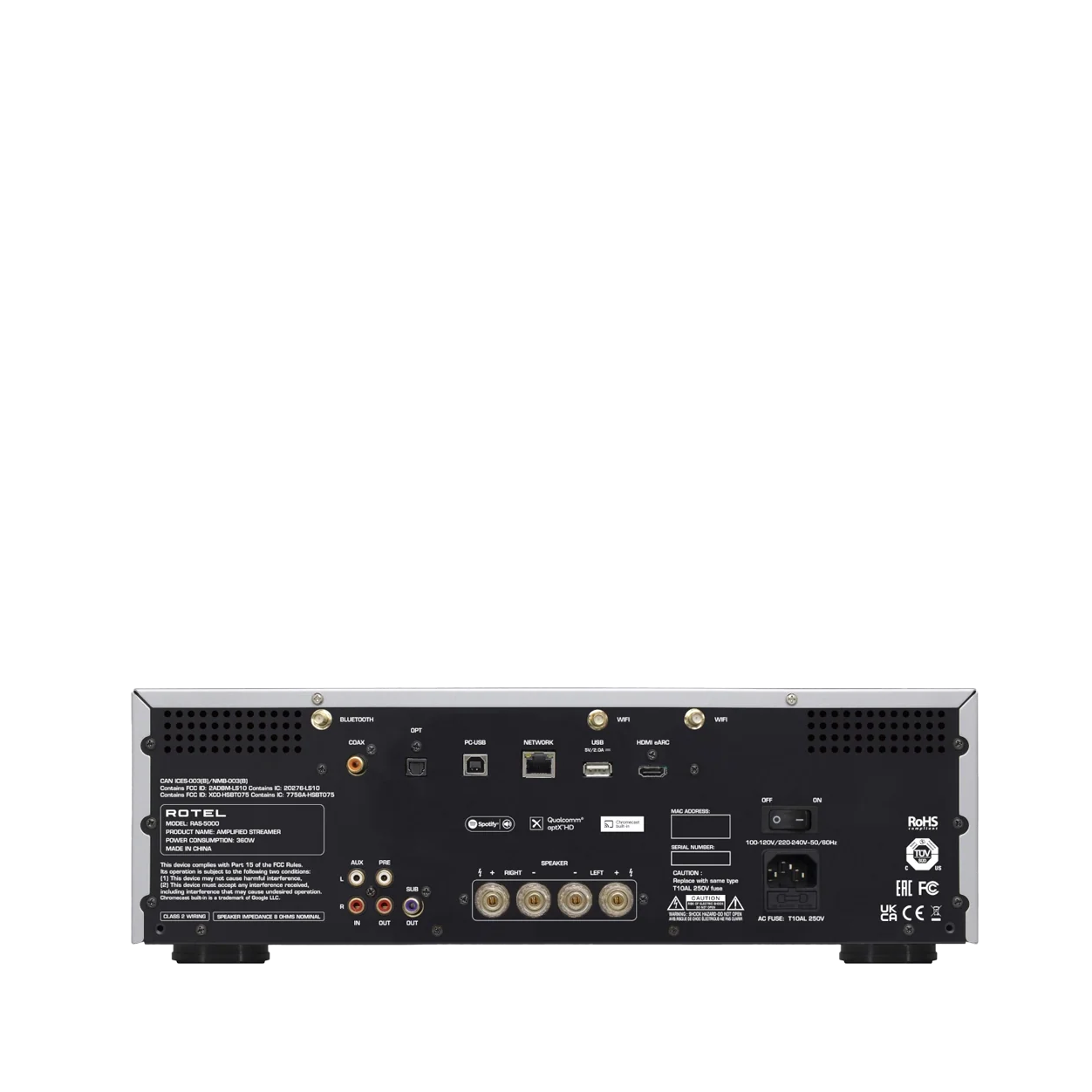 RotelRAS-5000-rear