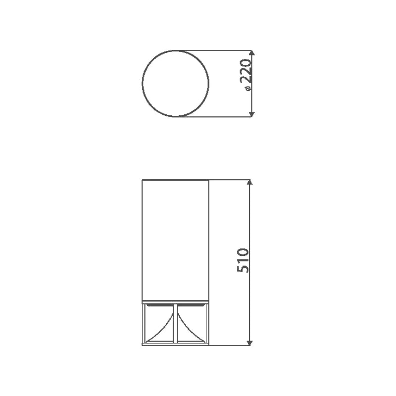 Architettura Sonora COVER-TLCY-B | Funda básica para Tall Cylinder