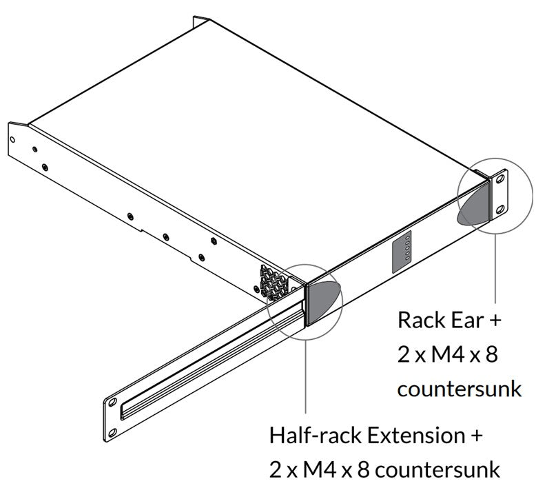 Blaze Rack Mount kit Half Rack