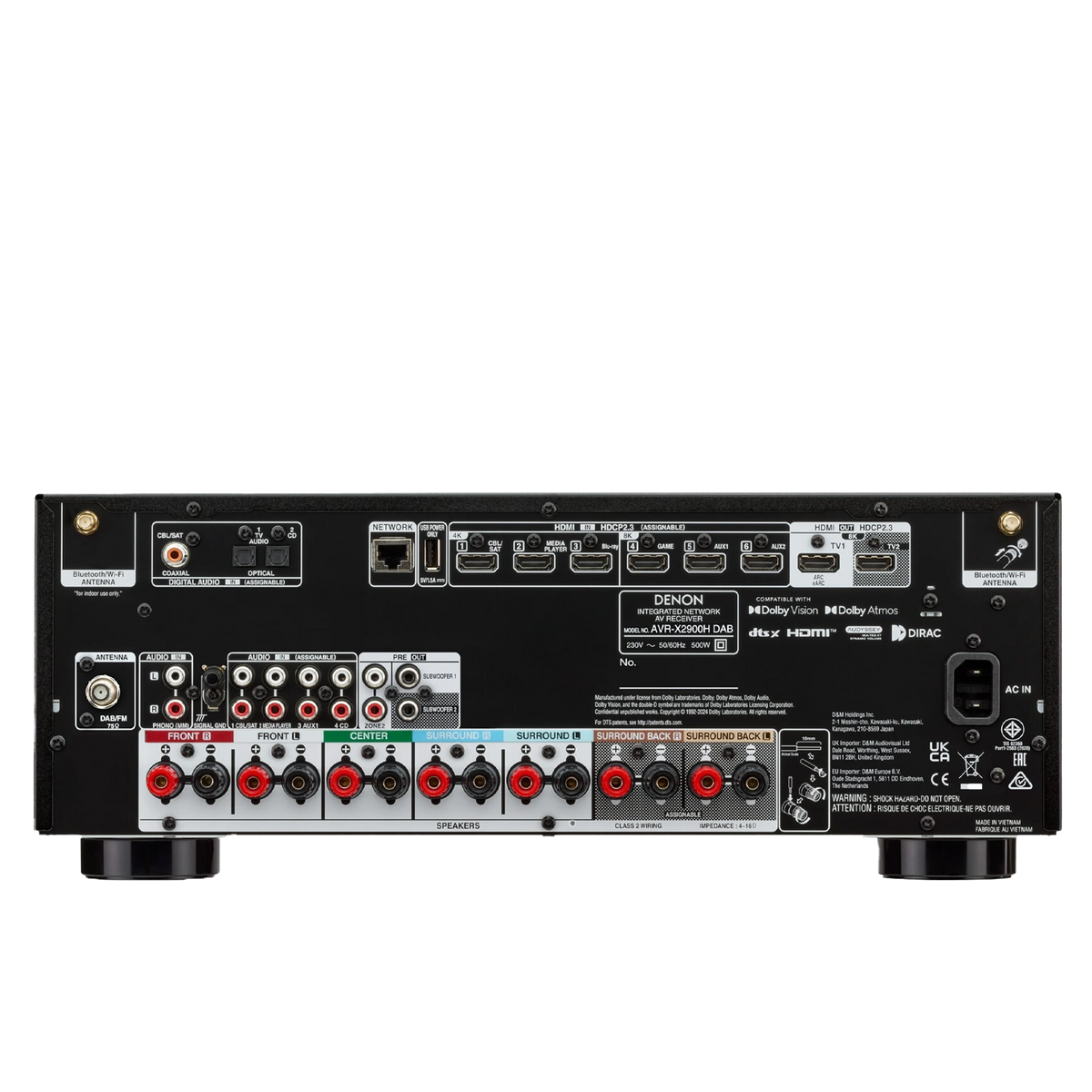 denon-avr-x2900h-rear