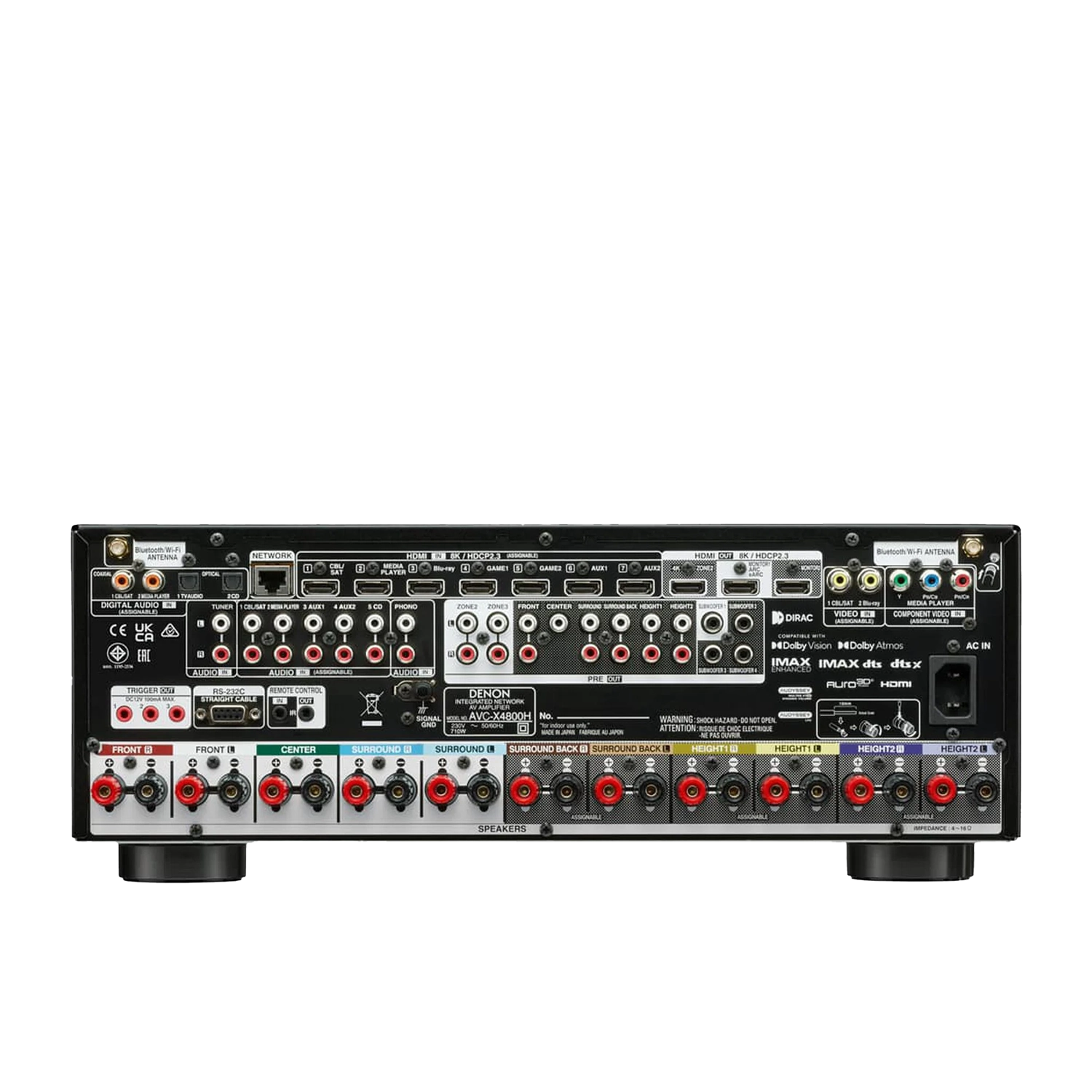denon-x4800h-rear