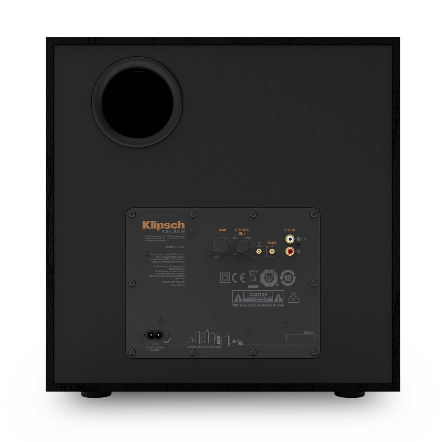 klipsch-R-121SW-rear